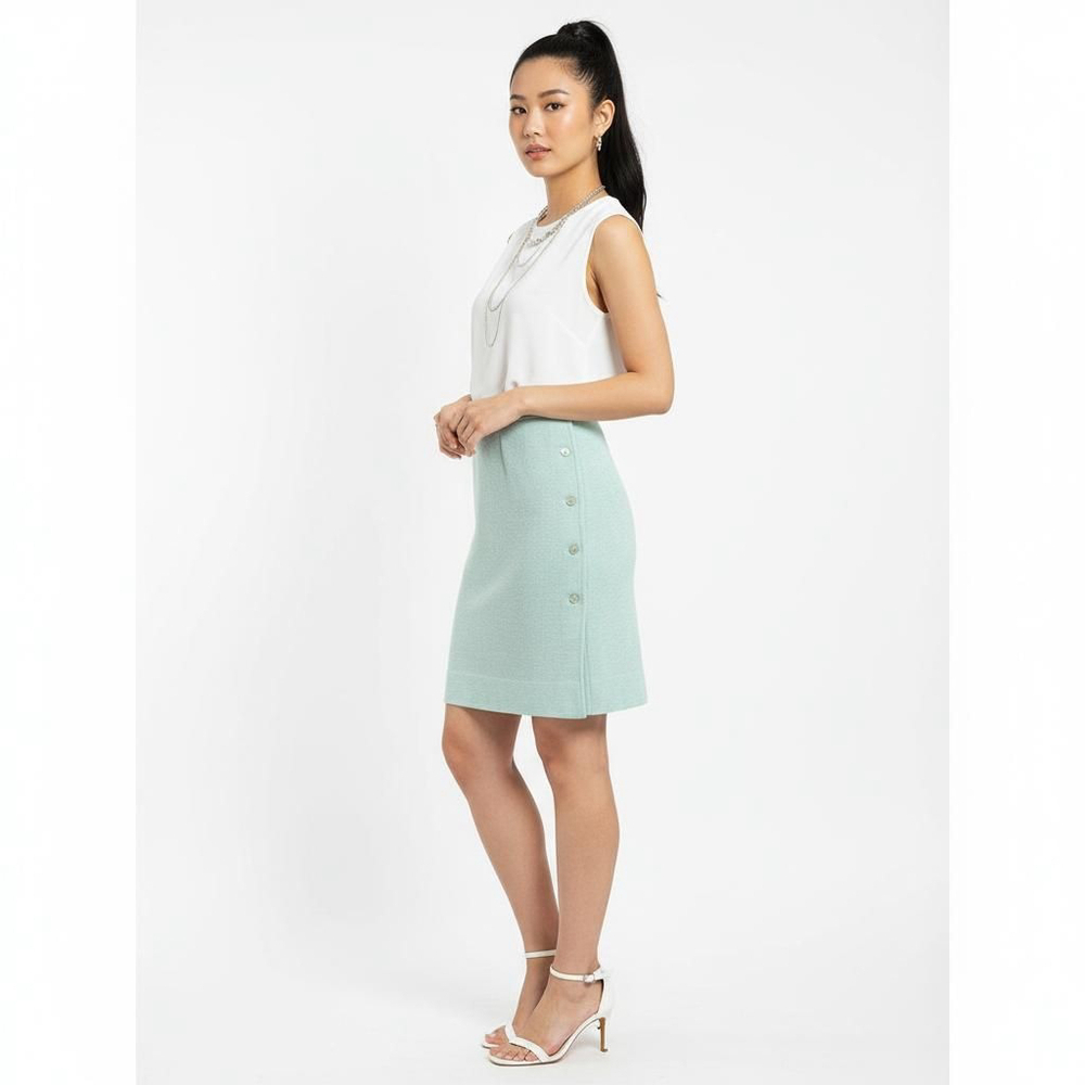 Graff Californiawear Vintage Mint Button Skirt